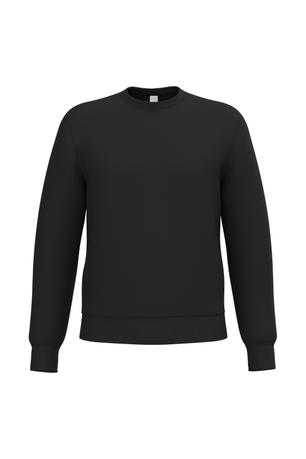 Sweat-shirt col rond unisexe Ideal Black iDeal Basic Brand