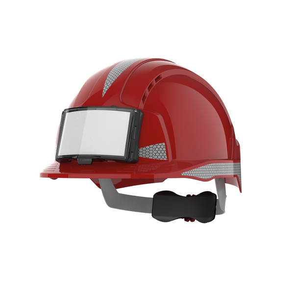 Casque de sécurité EVOLite® avec porte badge Red JSP