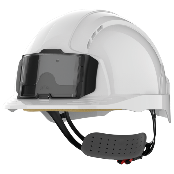 Casque de sécurité EVOLite® avec porte badge, ventilé, serrage crémaillère White JSP