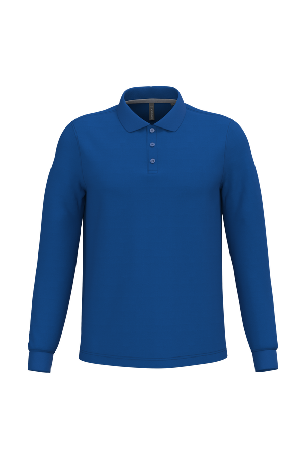 Polo manches longues homme Royal Blue Kariban