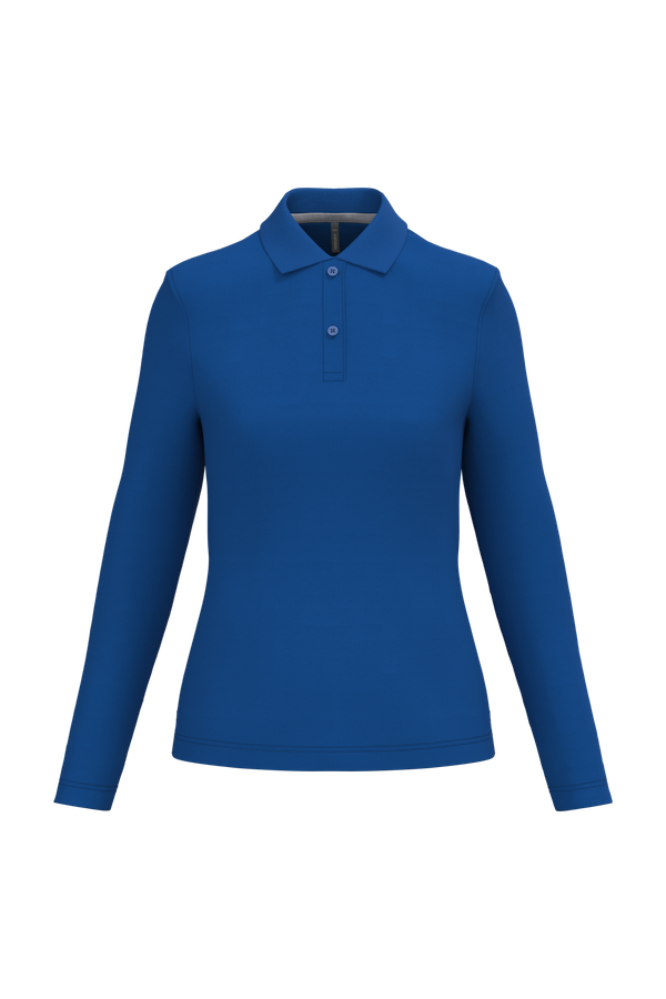 Polo manches longues femme Royal Blue Kariban
