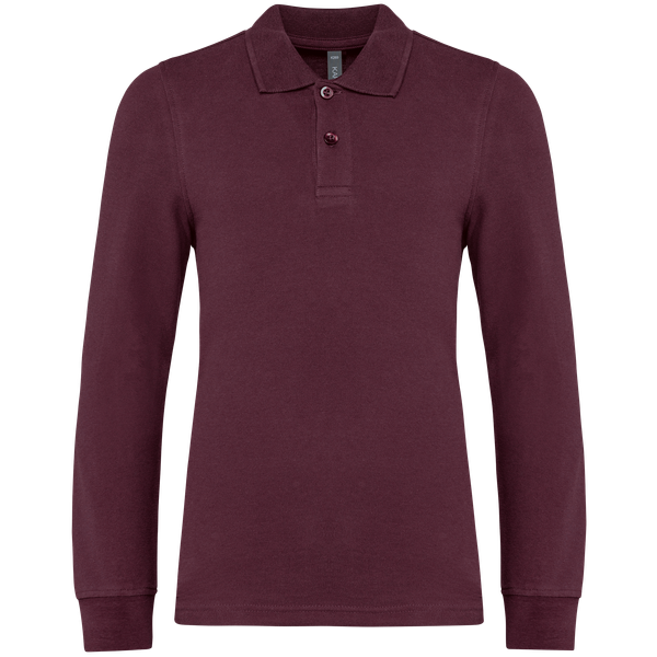 Polo manches longues enfant Wine Kariban