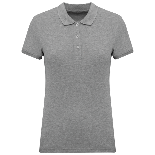 Polo piqué manches courtes femme Oxford Grey Kariban