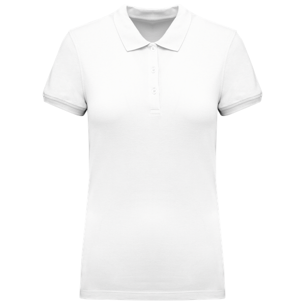 Polo piqué manches courtes femme White Kariban