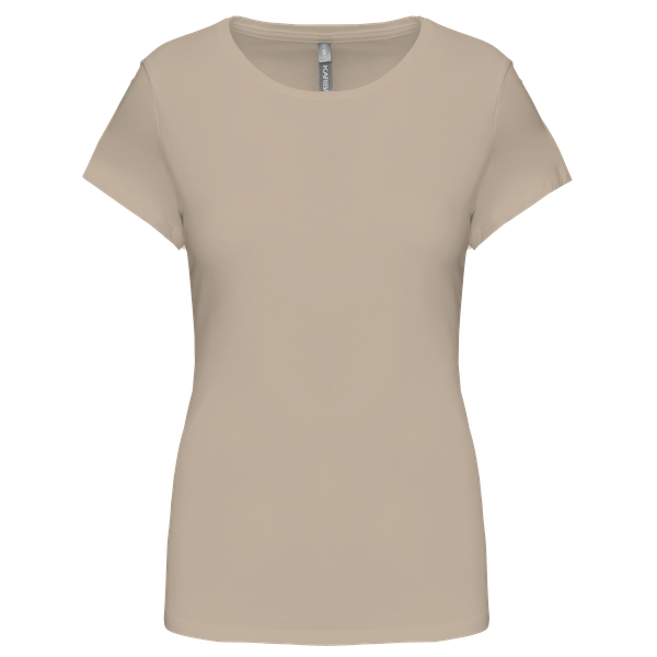 T-shirt col rond manches courtes femme Light Sand Kariban