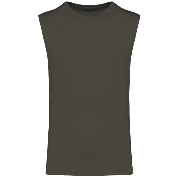 T-shirt sans manches écoresponsable homme Dark Khaki Kariban