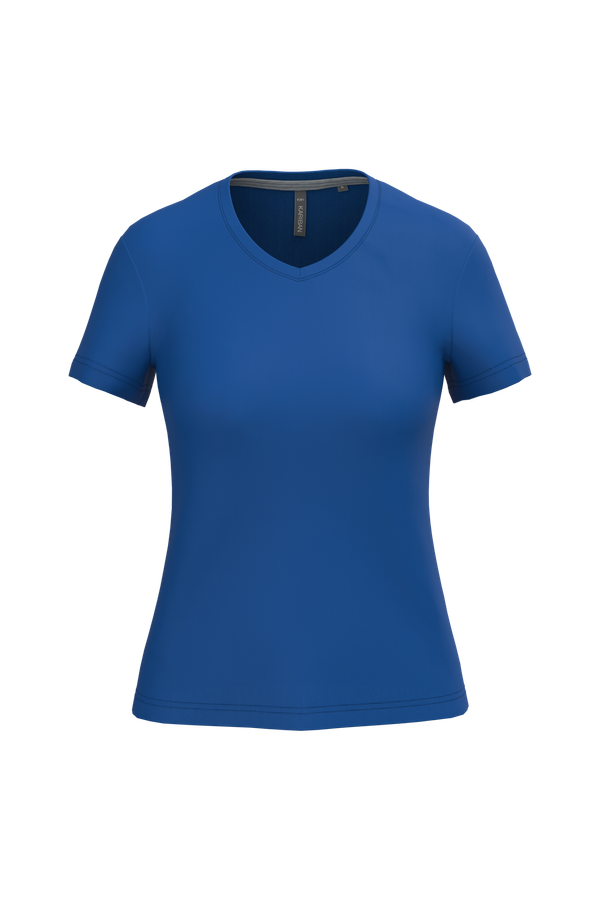 T-shirt col V manches courtes femme Royal Blue Kariban