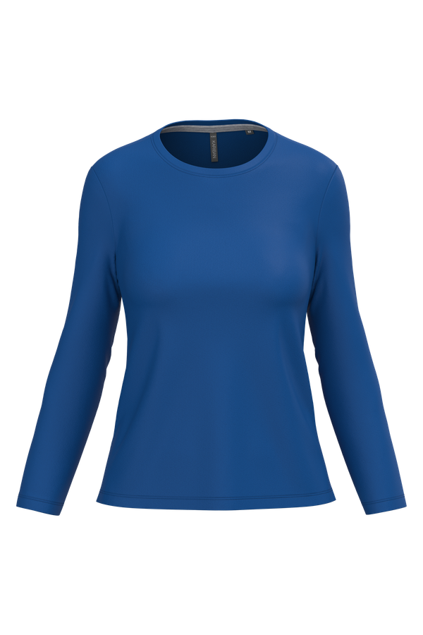 T-shirt col rond manches longues femme Royal Blue Kariban