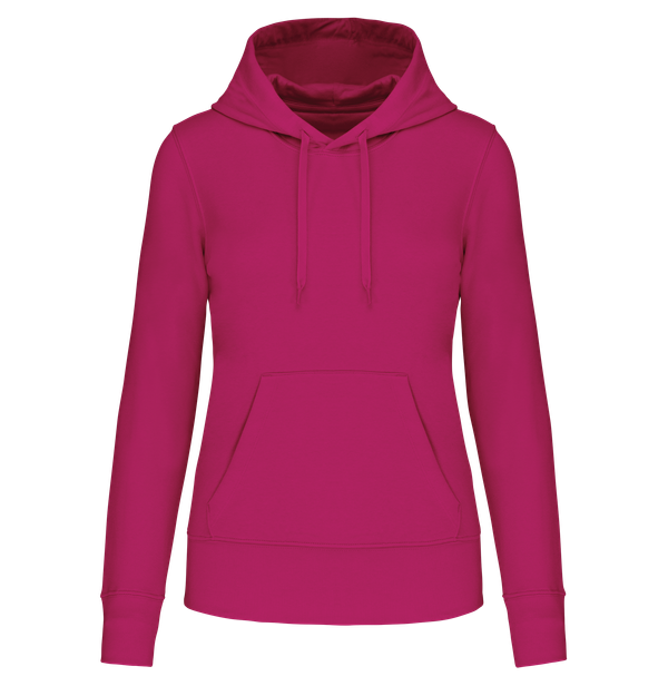 Sweat-shirt écoresponsable à capuche femme Fuchsia Kariban