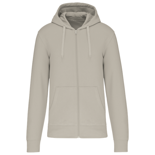 Sweat-shirt écoresponsable zippé à capuche homme Clay Kariban