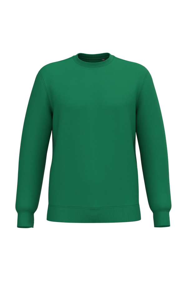 Sweat-shirt recyclé col rond unisexe Kelly Green Kariban