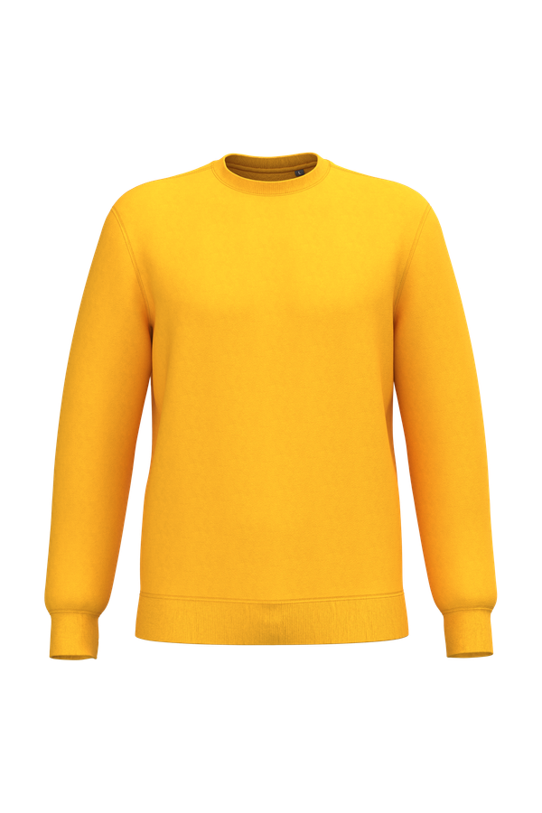 Sweat-shirt recyclé col rond unisexe Yellow Kariban