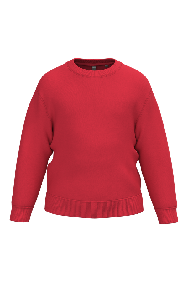 Sweat-shirt recyclé col rond enfant Red Kariban