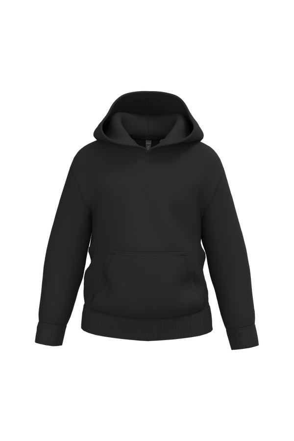 Sweat-shirt recyclé à capuche enfant Black Kariban