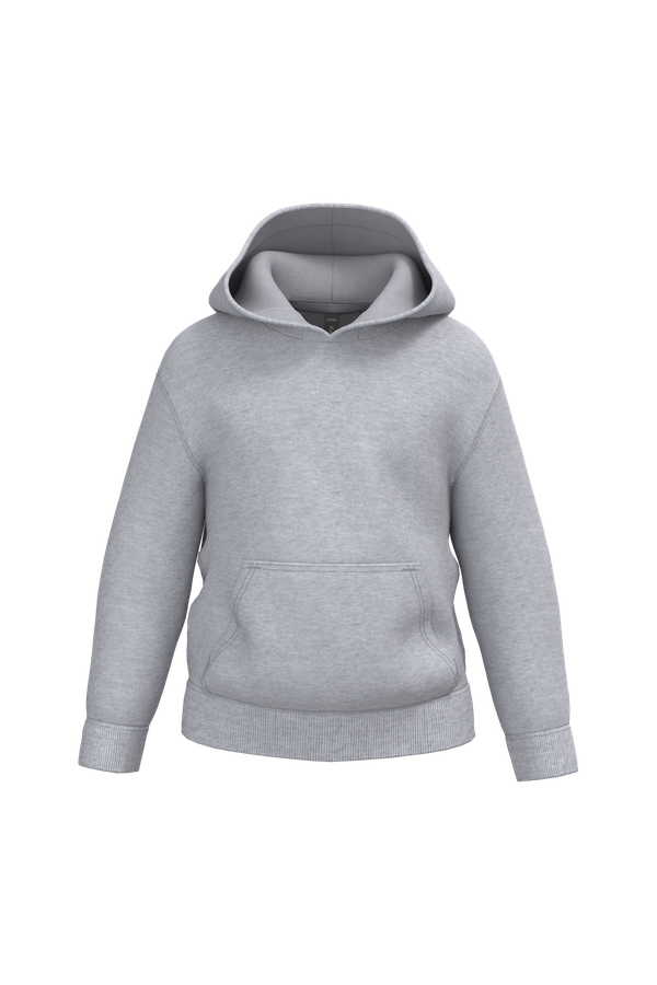 Sweat-shirt recyclé à capuche enfant Oxford Grey Kariban