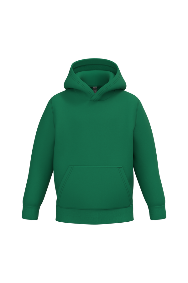 Sweat-shirt capuche enfant Kelly Green Kariban