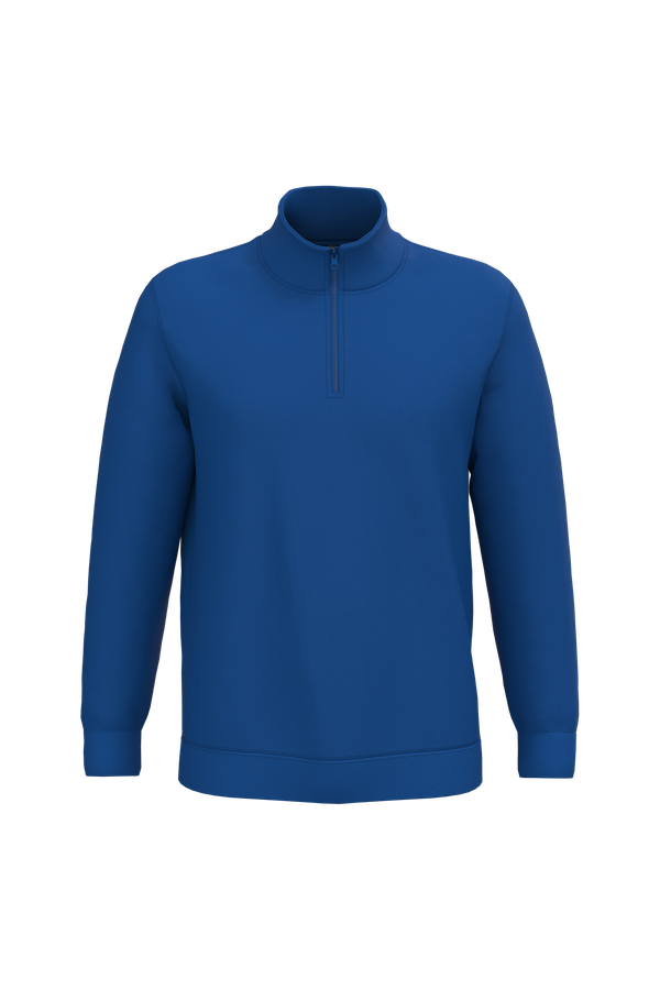 Sweat-shirt col zippé homme Royal Blue Kariban