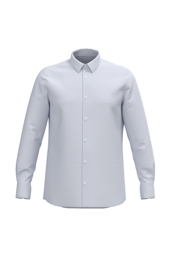 Chemise oxford manches longues homme White Kariban