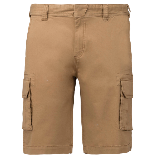 Bermuda multipoches homme Camel Kariban