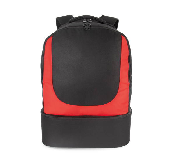 Sac à dos sports d'équipe à fond rigide Black / Red Kimood
