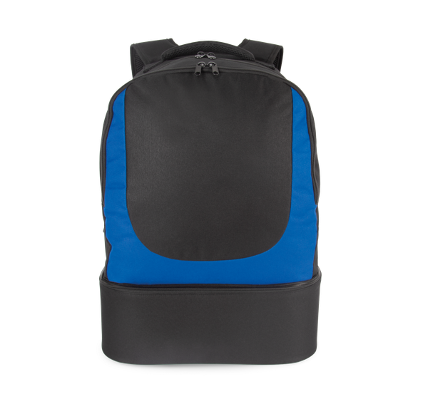 Sac à dos sports d'équipe à fond rigide Black / Royal Blue Kimood
