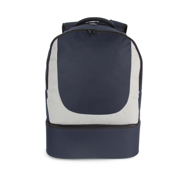 Sac à dos sports d'équipe à fond rigide Navy / Light Grey Kimood
