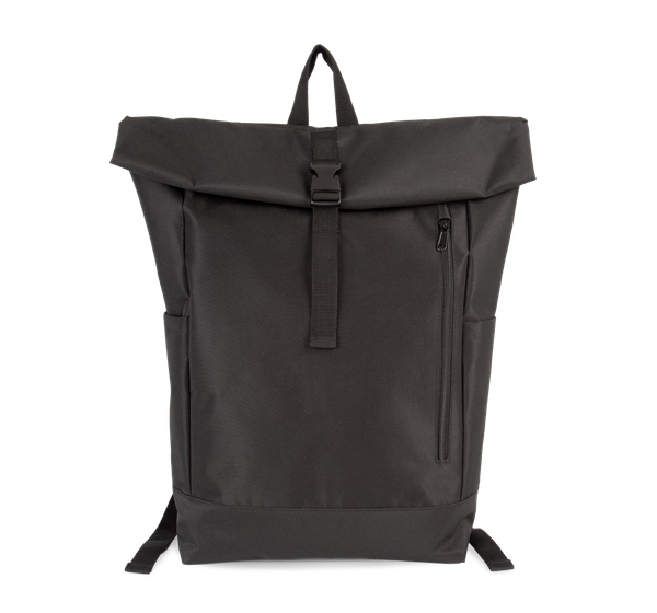 Sac à dos casual Roll-Top Black Kimood
