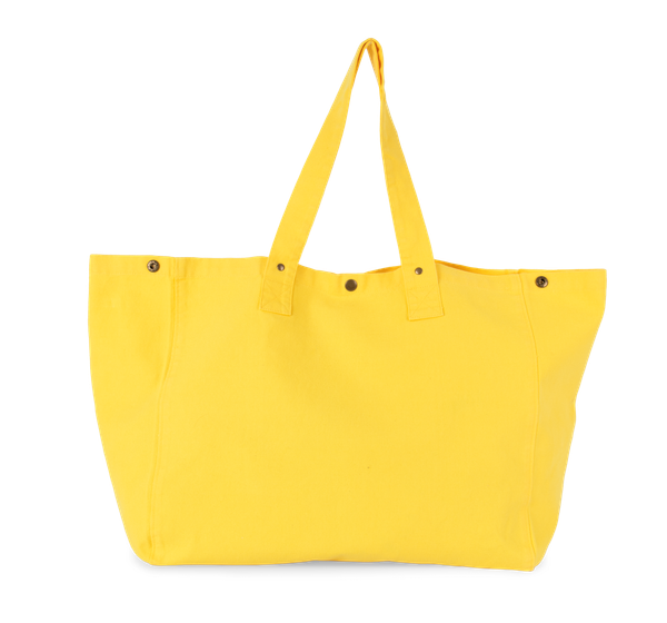 Sac de shopping en coton délavé Washed Lemon Zest Kimood