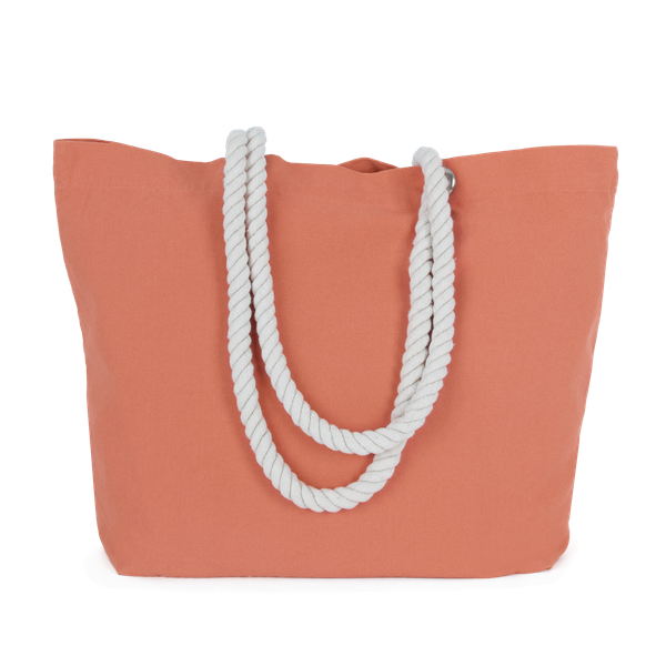 Sac fourre-tout style marin Washed Tawny Orange Kimood