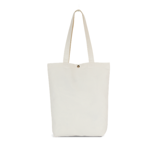 Sac shopping délavé en coton Washed Ivory Kimood
