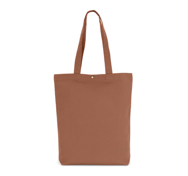 Sac shopping délavé en coton Washed Russet Kimood