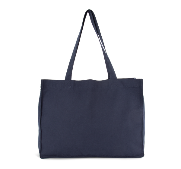 Grand sac shopping en coton recyclé Moonlight Navy Kimood