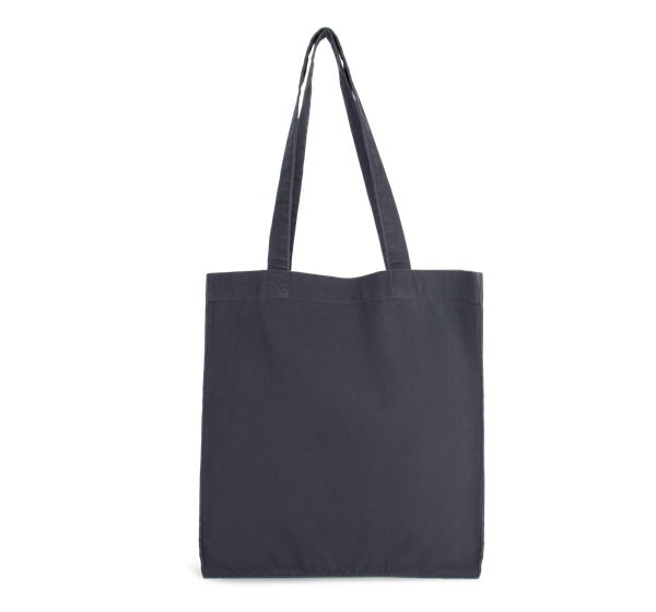 Tote bag avec fond et soufflet Washed Navy Kimood