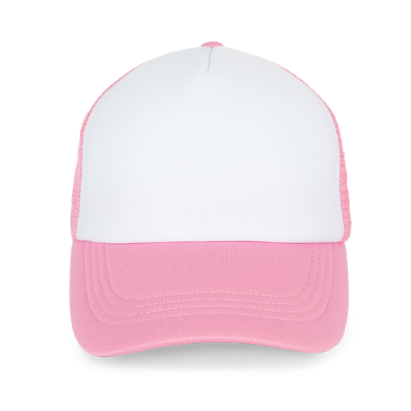 Casquette trucker - 5 Panneaux White / Aurora Pink K-up