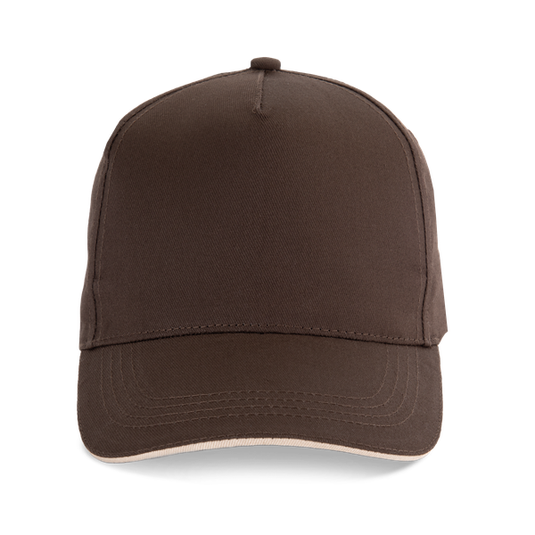 CASQUETTE SANDWICH CONTRASTÉ - 5 PANNEAUX Chocolate / Beige K-up