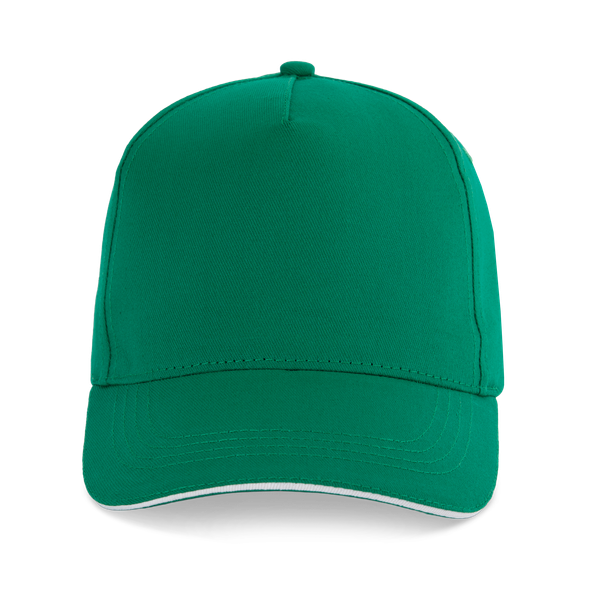 CASQUETTE SANDWICH CONTRASTÉ - 5 PANNEAUX Kelly Green / White K-up
