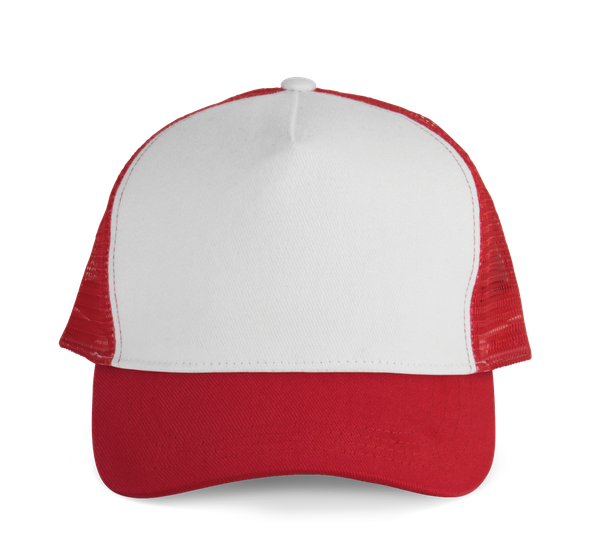 CASQUETTE TRUCKER - 5 PANNEAUX Red / White K-up