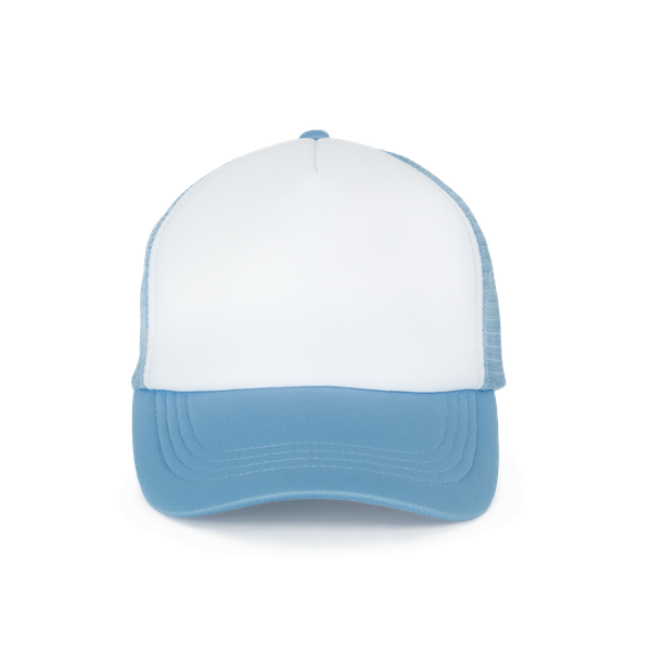 CASQUETTE TRUCKER ENFANT - 5 PANNEAUX White / Dark Sky Blue K-up
