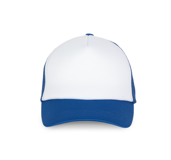 CASQUETTE TRUCKER ENFANT - 5 PANNEAUX White / Royal Blue K-up