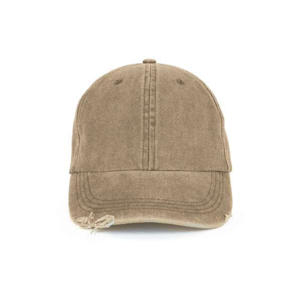 Casquette vintage effet déchiré - 6 panneaux Washed Swamp Green K-up