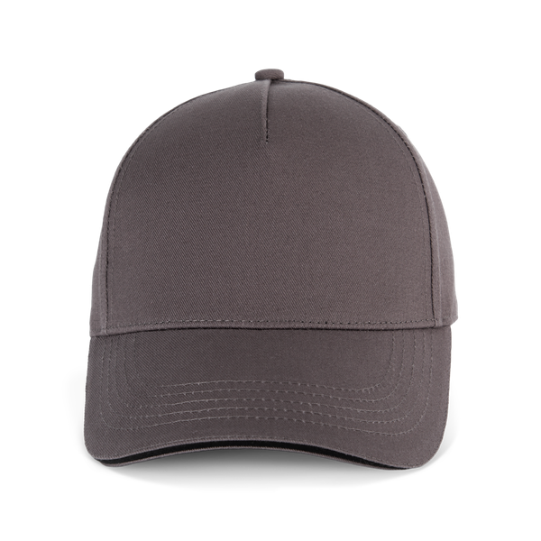 Casquette 5 panneaux avec sandwich - K-up Gold Label Magnet Grey / Black K-up
