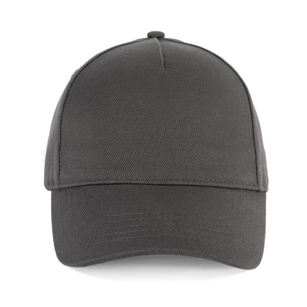 Casquette en coton bio 5 panneaux - K-up Gold Label Dark Grey K-up