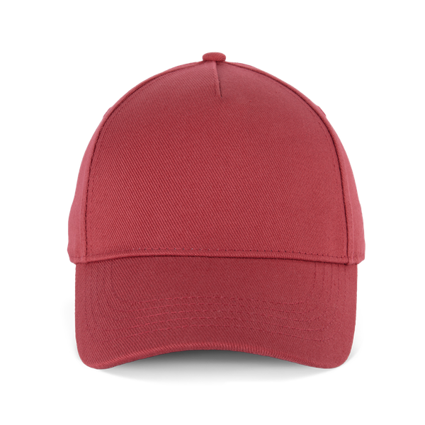 Casquette en coton bio 5 panneaux - K-up Gold Label Terracotta Red K-up