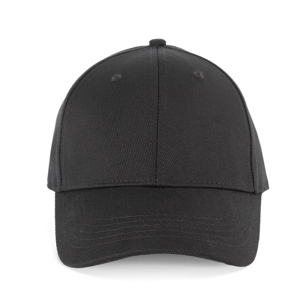 Casquette en coton bio 6 panneaux - K-up Gold Label Black K-up