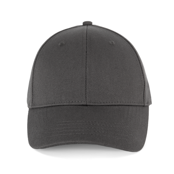 Casquette en coton bio 6 panneaux - K-up Gold Label Dark Grey K-up