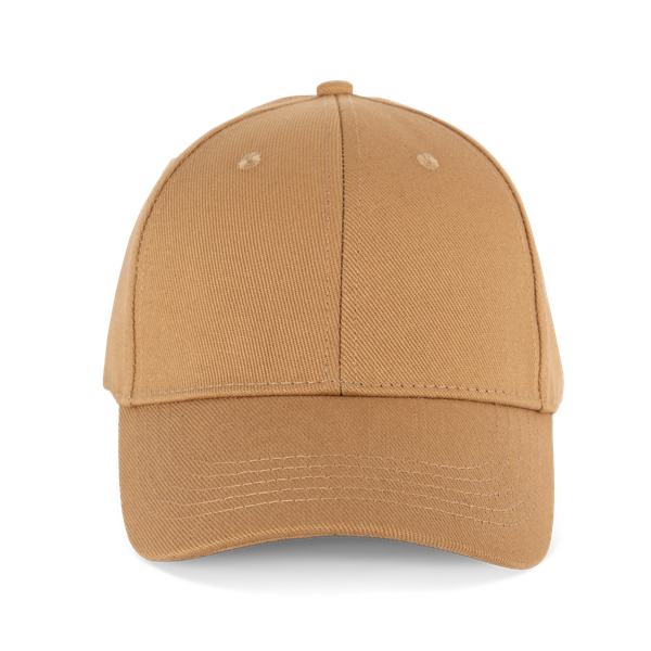 Casquette en coton bio 6 panneaux - K-up Gold Label Honey Brown K-up