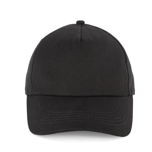 Casquette en toile de coton 5 panneaux - K-up Gold Label Black K-up