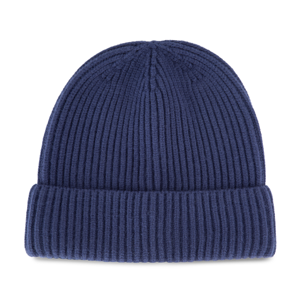 Bonnet en maille avec revers - K-up Gold Label Smalt Blue K-up