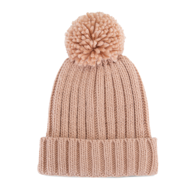 Bonnet à pompon Old Rose K-up
