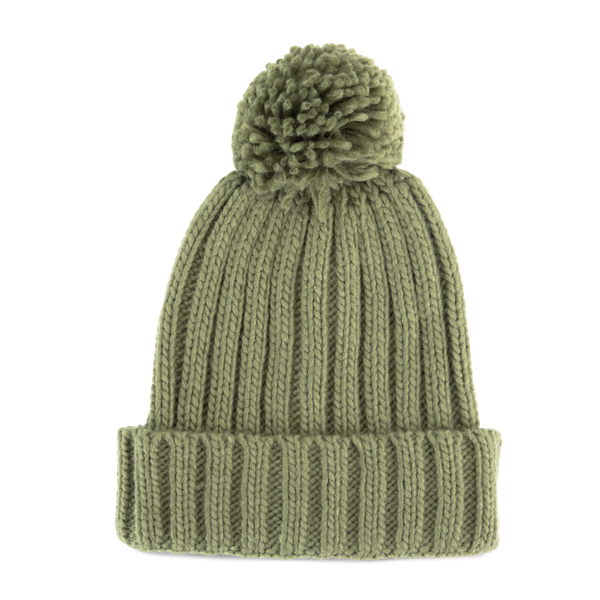 Bonnet à pompon Warm Olive K-up